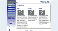 Desktop Screenshot of germania-elektronik.de